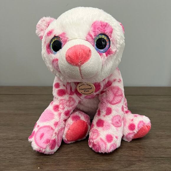 Pink Peace Panda from National Zoo of Washington D.C. Plush 9" - Picture 1 of 7